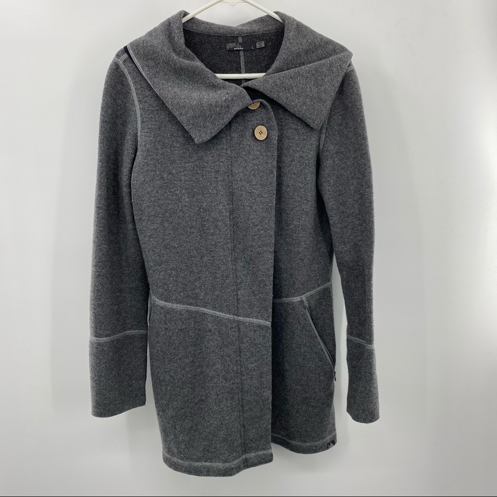 Prana Wool Blend Coat Large
